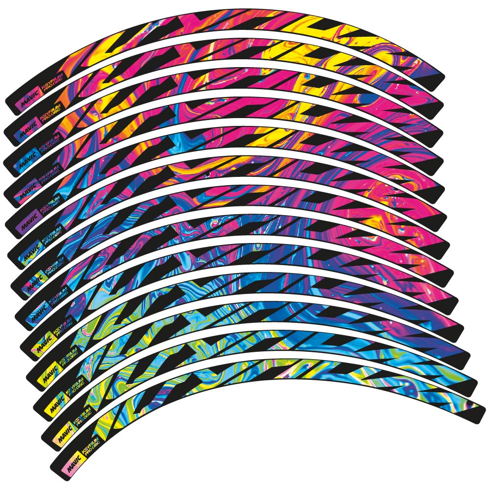 Stickers Mavic Ksyrium Disc compatibles Autocollants roues Route