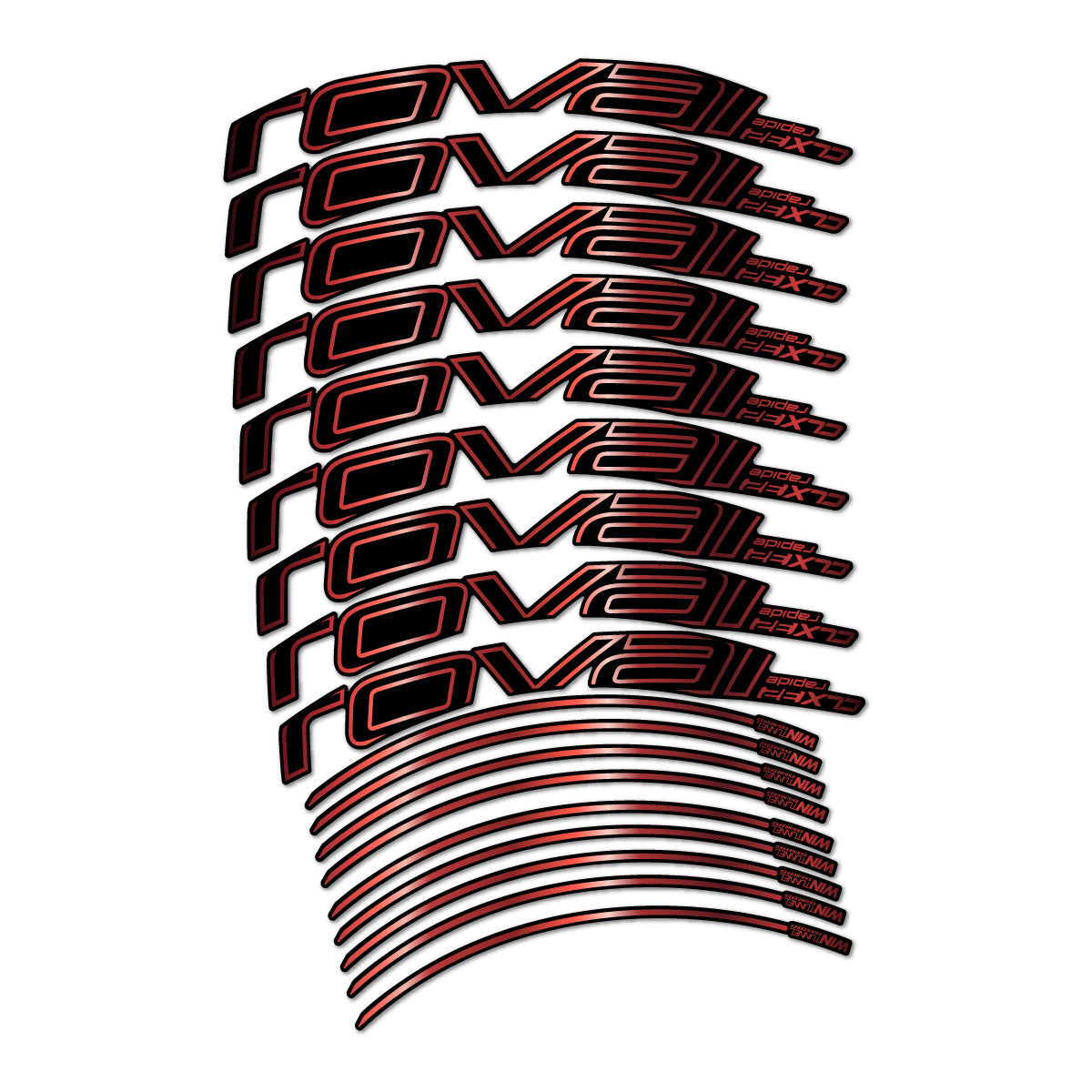 Copper decal for Roval CLX 32 2016-2018 road wheel 32mm – bike sticker vinyl