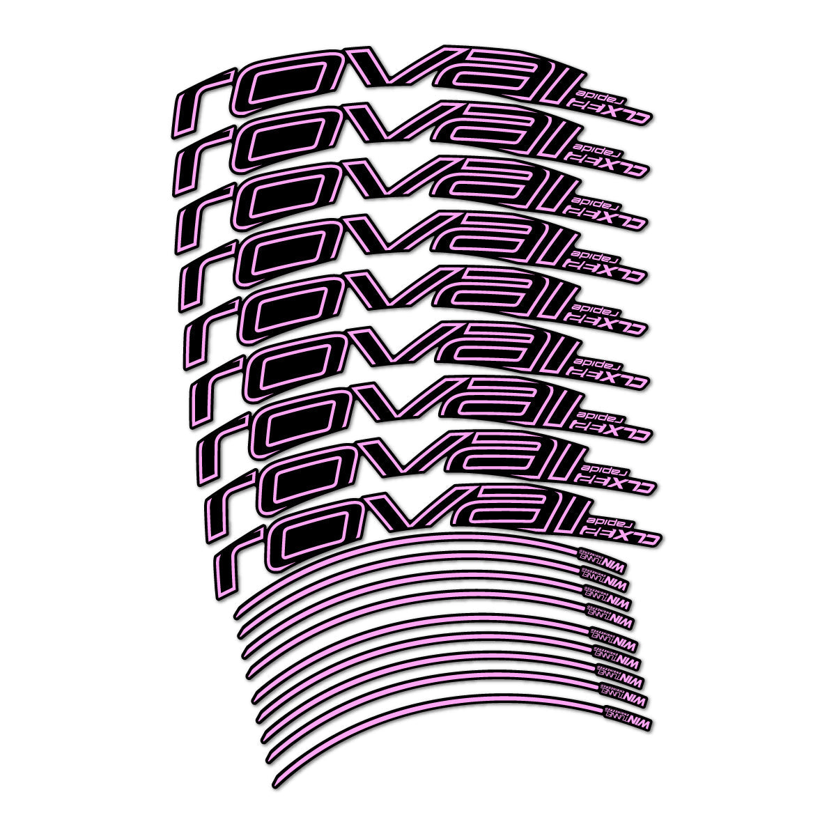 Light Lilac decal for Roval CLX 32 2016-2018 road wheel 32mm – bike sticker vinyl