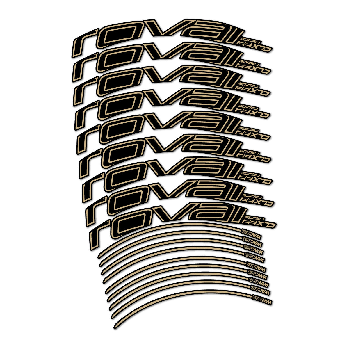Sand decal for Roval CLX 32 2016-2018 road wheel 32mm – bike sticker vinyl
