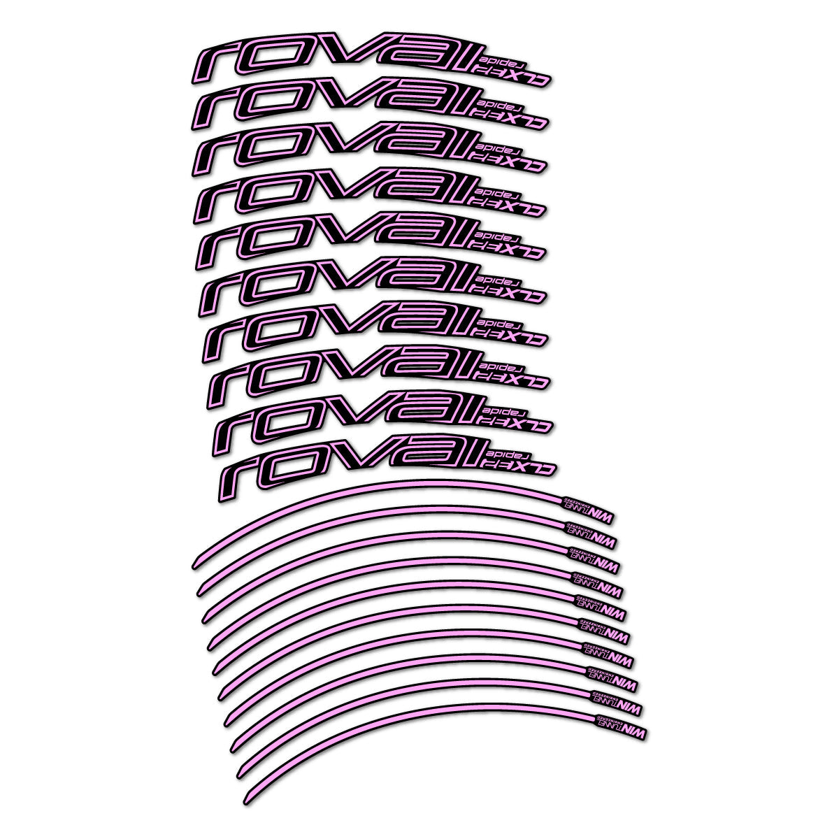 Light Lilac decal for Roval CLX 32 Rim Brake road wheel 32mm – bike sticker vinyl