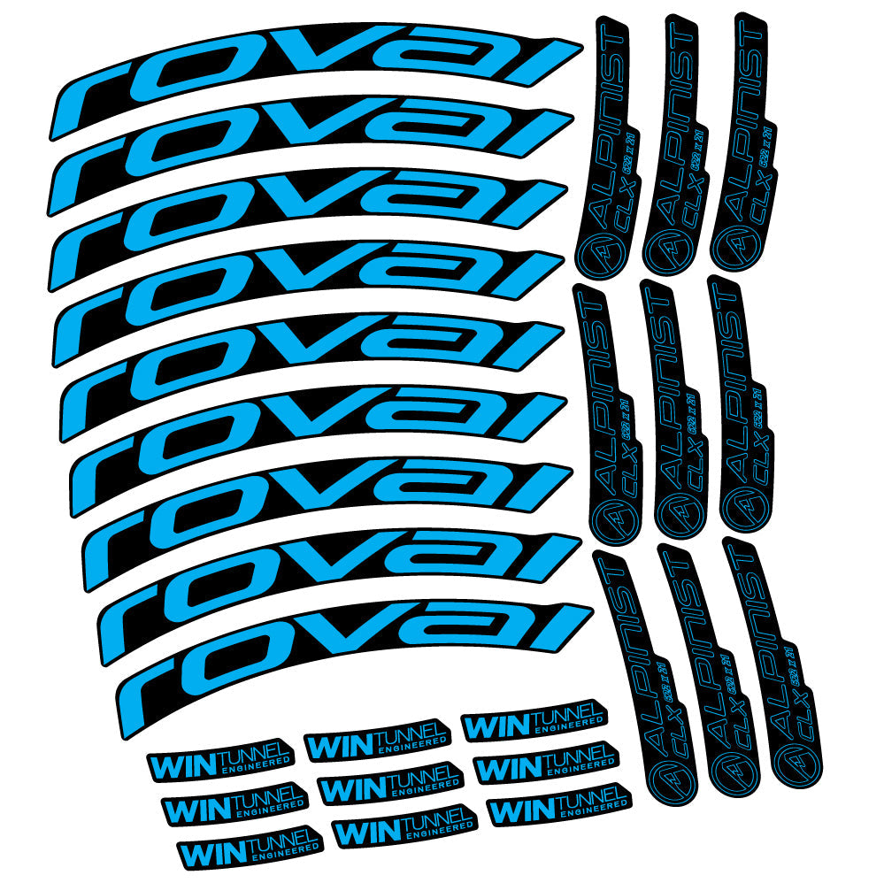 Stickers Roval Alpinist CLX compatibles Autocollants roues Route