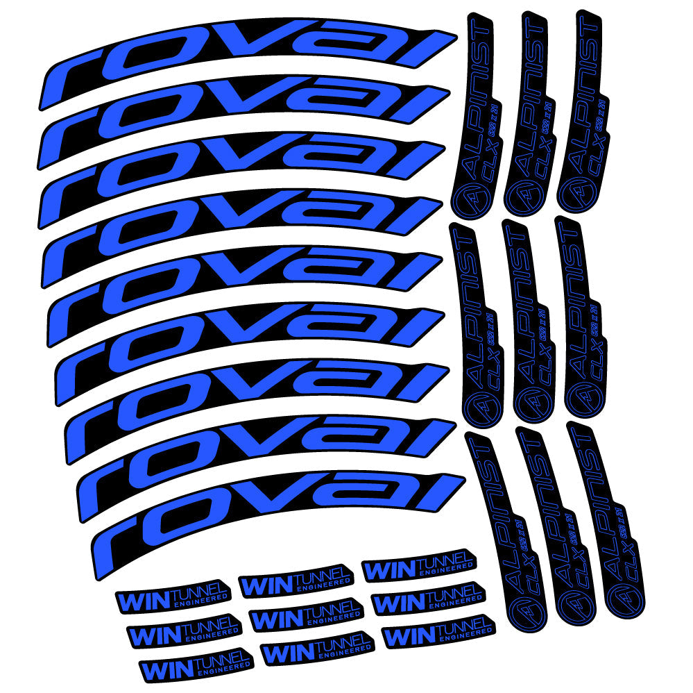 Stickers Roval Alpinist CLX compatibles - Autocollants roue vélo route