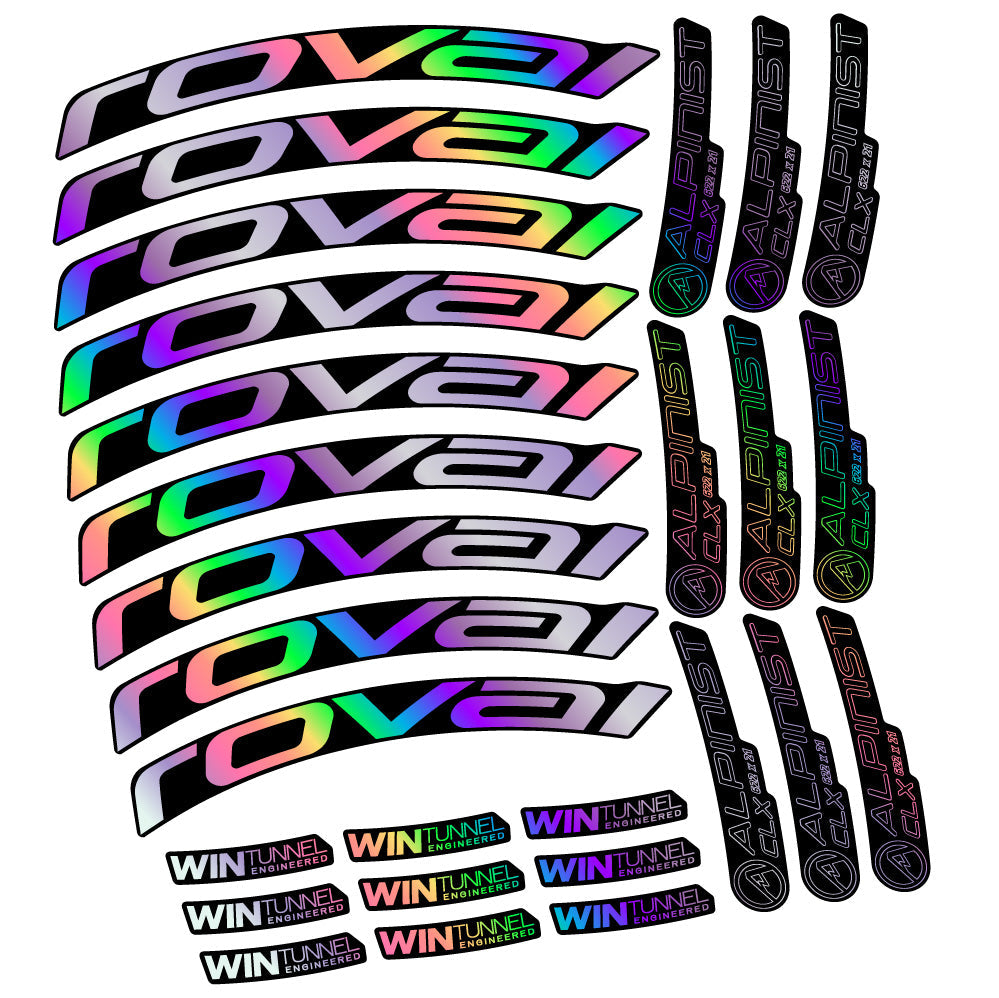 Stickers Roval Alpinist CLX compatibles - Autocollants roue vélo route