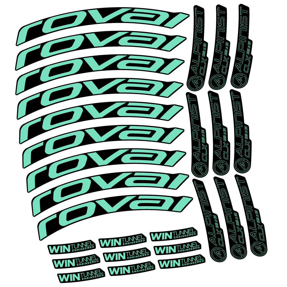 Stickers Roval Alpinist CLX compatibles Autocollants roues Route