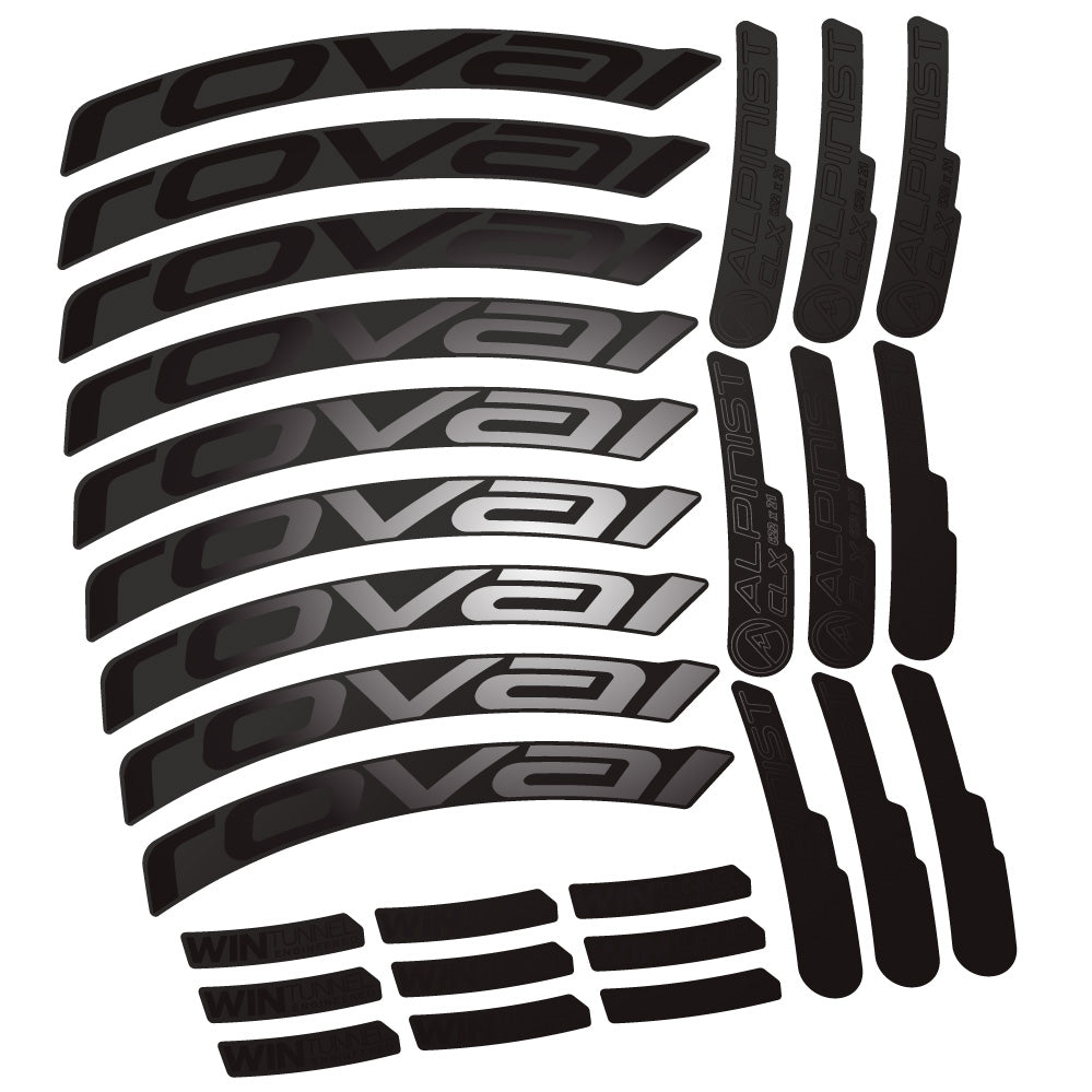 Stickers Roval Alpinist CLX compatibles - Autocollants roue vélo route