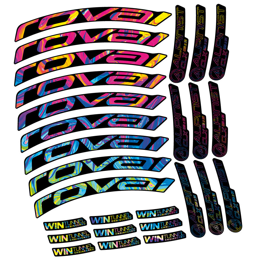 Stickers Roval Alpinist CLX compatibles Autocollants roues Route