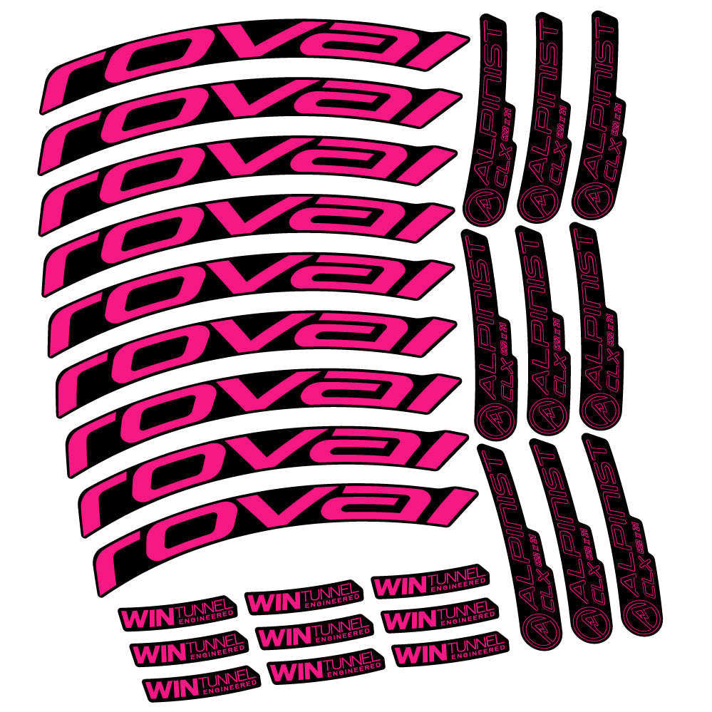 Stickers Roval Alpinist CLX compatibles - Autocollants roue vélo route