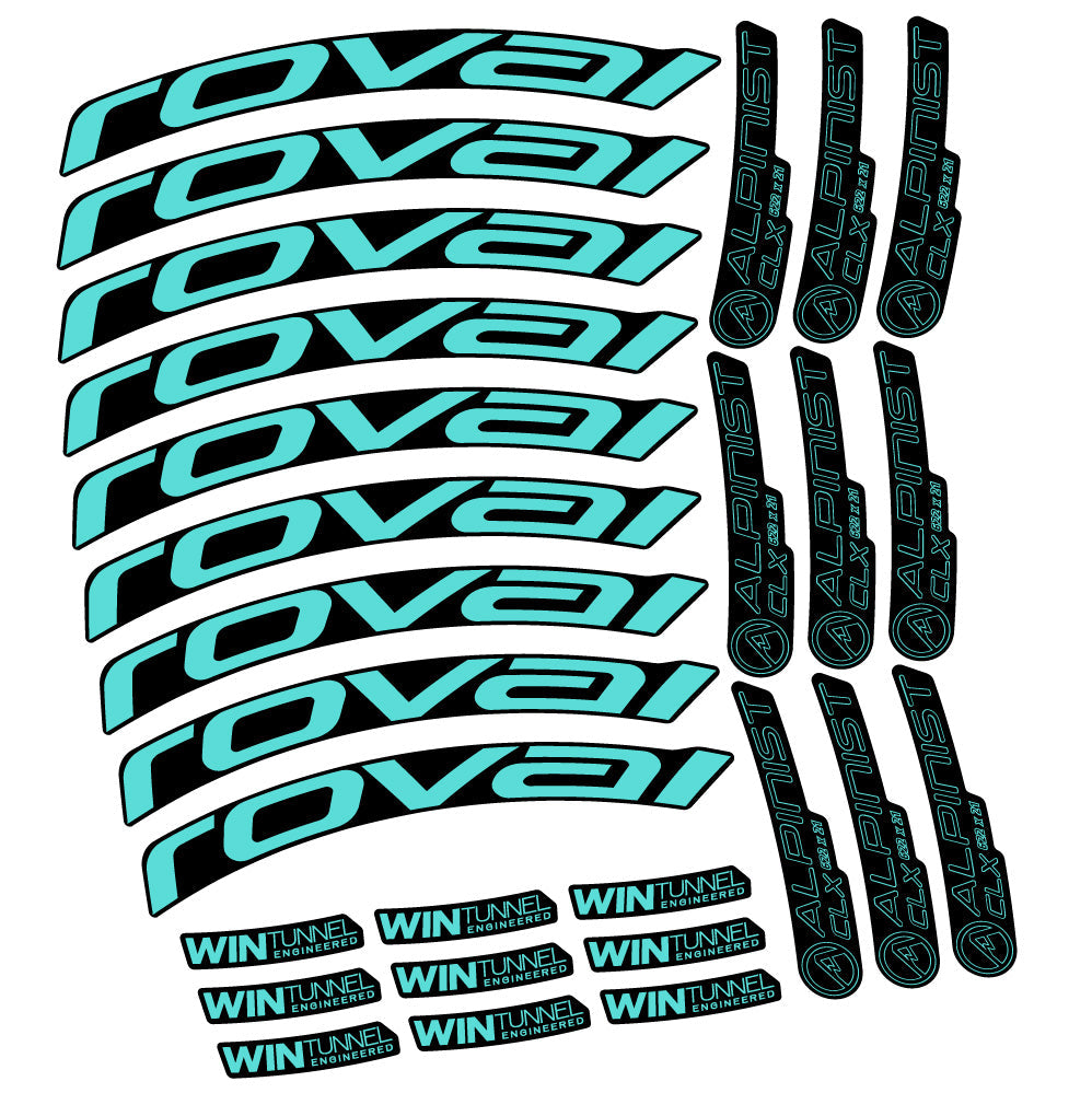 Stickers Roval Alpinist CLX compatibles Autocollants roues Route