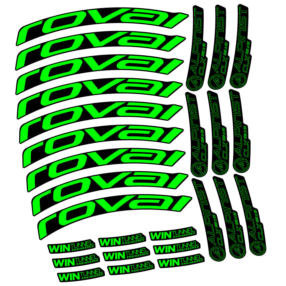 Stickers Roval Alpinist CLX compatibles Autocollants roues Route