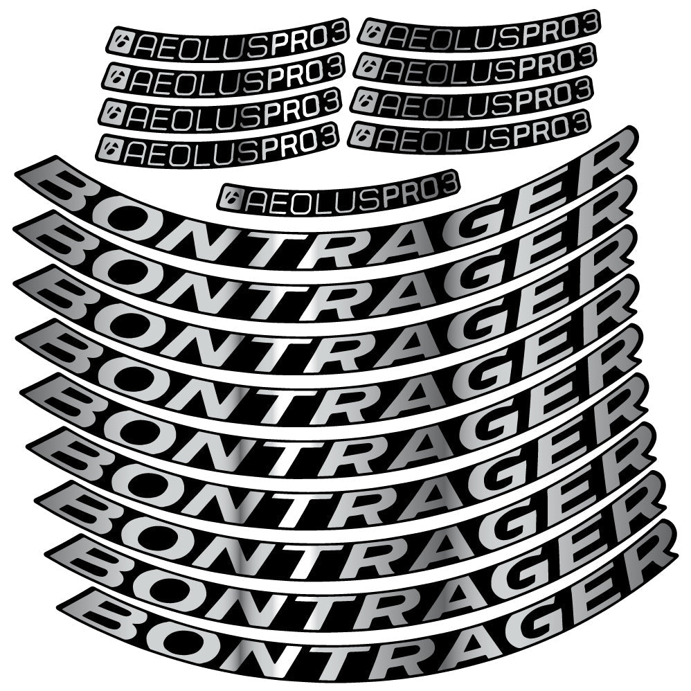 Stickers Bontrager Aeolus Pro 3 TLR compatibles Autocollants roues Route