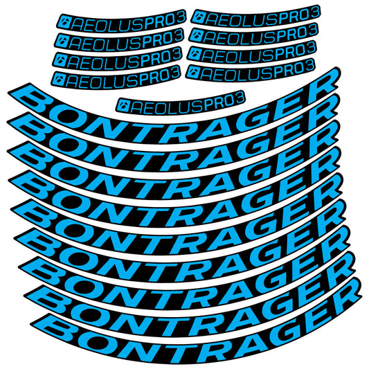 Stickers Bontrager Aeolus Pro 3 TLR compatibles Autocollants roues Route