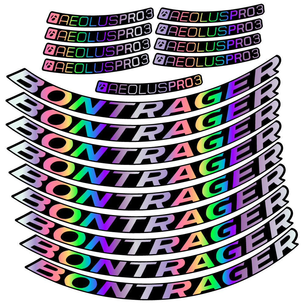 Stickers Bontrager Aeolus Pro 3 TLR compatibles Autocollants roues Route