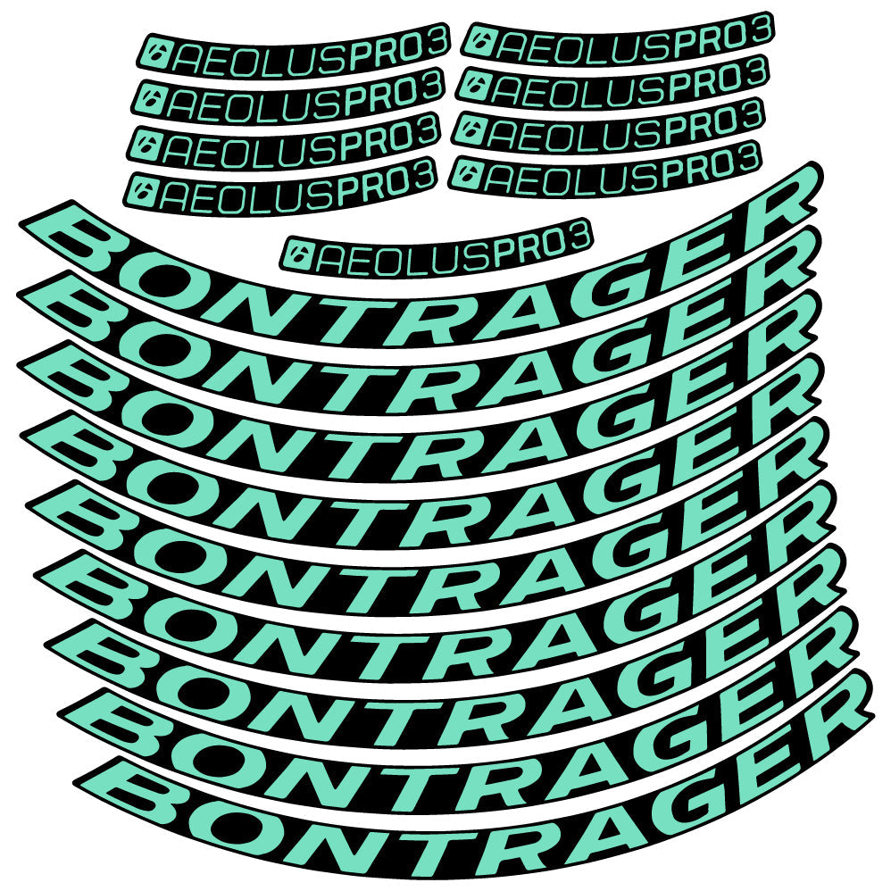 Stickers Bontrager Aeolus Pro 3 TLR compatibles Autocollants roues Route