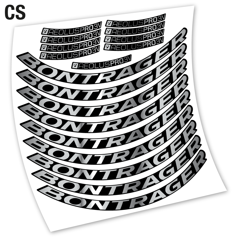 Stickers Bontrager Aeolus Pro 3V compatibles Autocollants roues Route