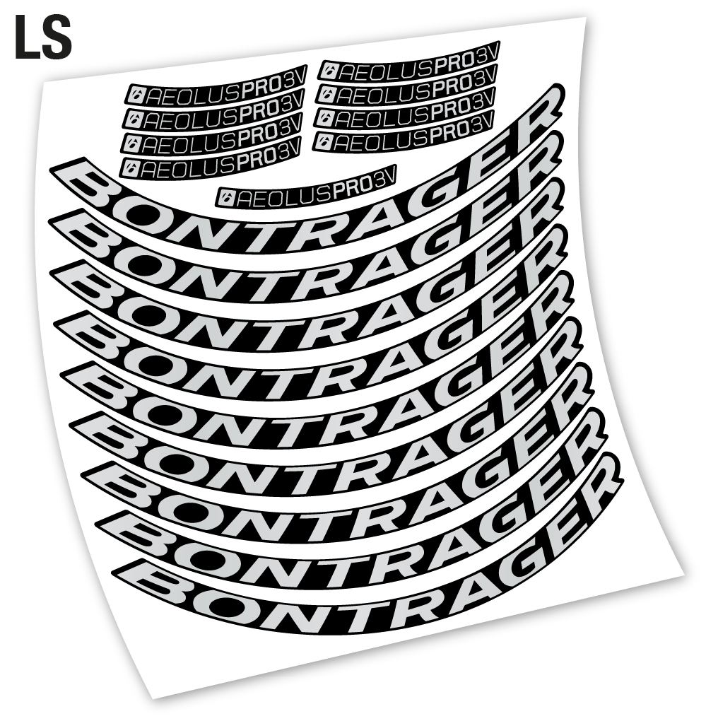 Stickers Bontrager Aeolus Pro 3V compatibles Autocollants roues Route