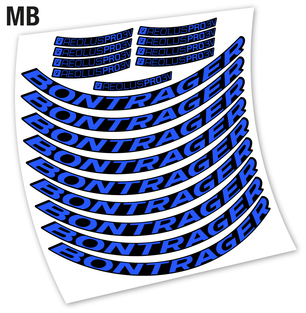 Stickers Bontrager Aeolus Pro 3V compatibles Autocollants roues Route