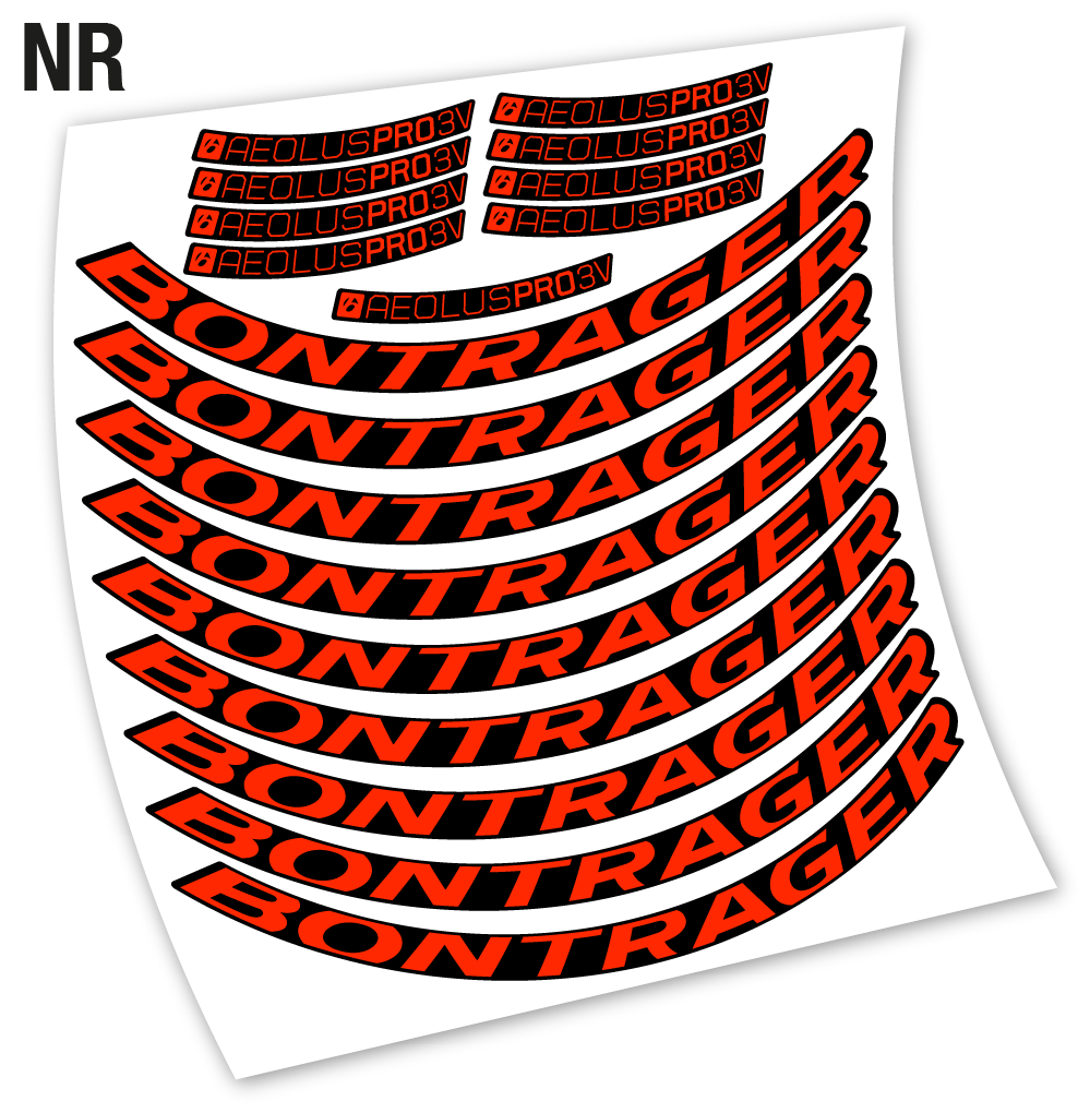 Stickers Bontrager Aeolus Pro 3V compatibles Autocollants roues Route