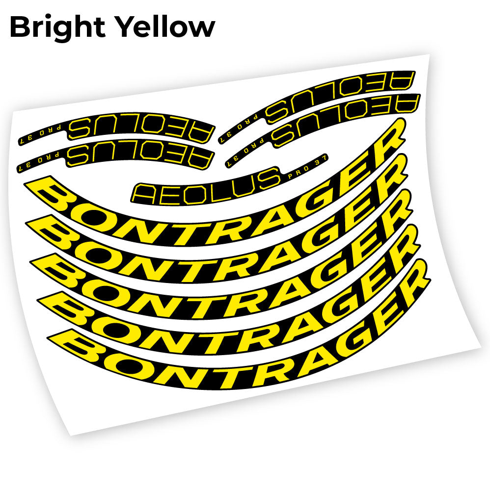 Stickers Bontrager Aeolus Pro 37 compatibles Autocollants roues Route