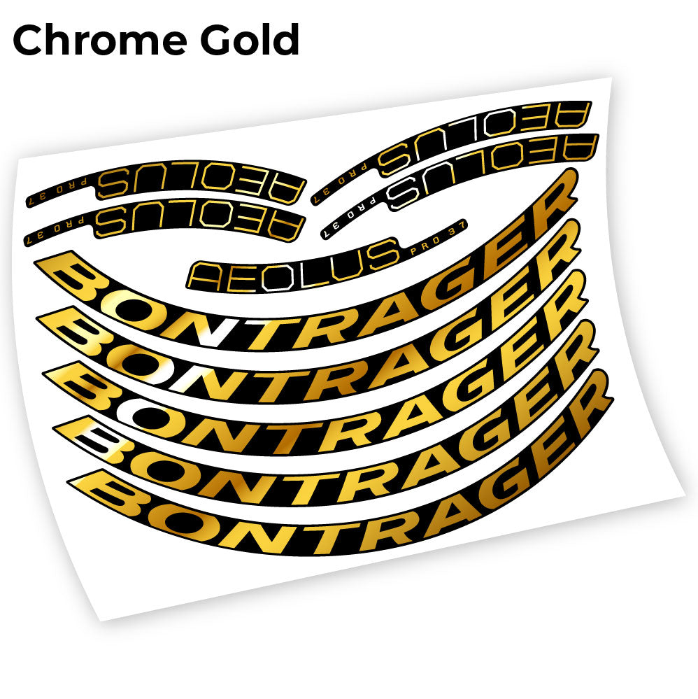 Stickers Bontrager Aeolus Pro 37 compatibles Autocollants roues Route