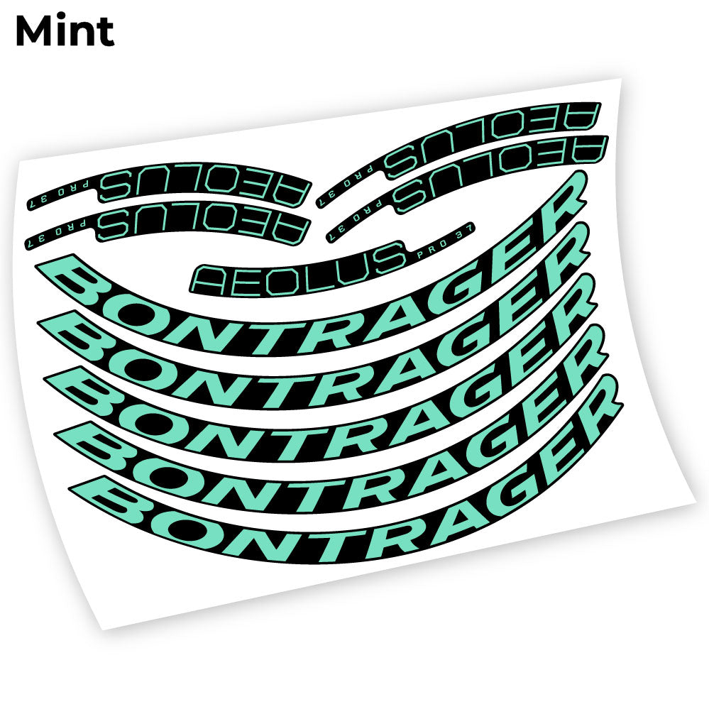 Stickers Bontrager Aeolus Pro 37 compatibles Autocollants roues Route