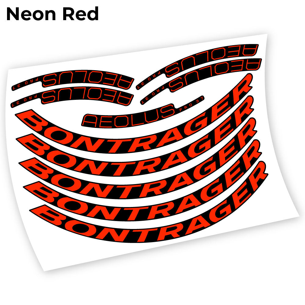 Stickers Bontrager Aeolus Pro 37 compatibles Autocollants roues Route