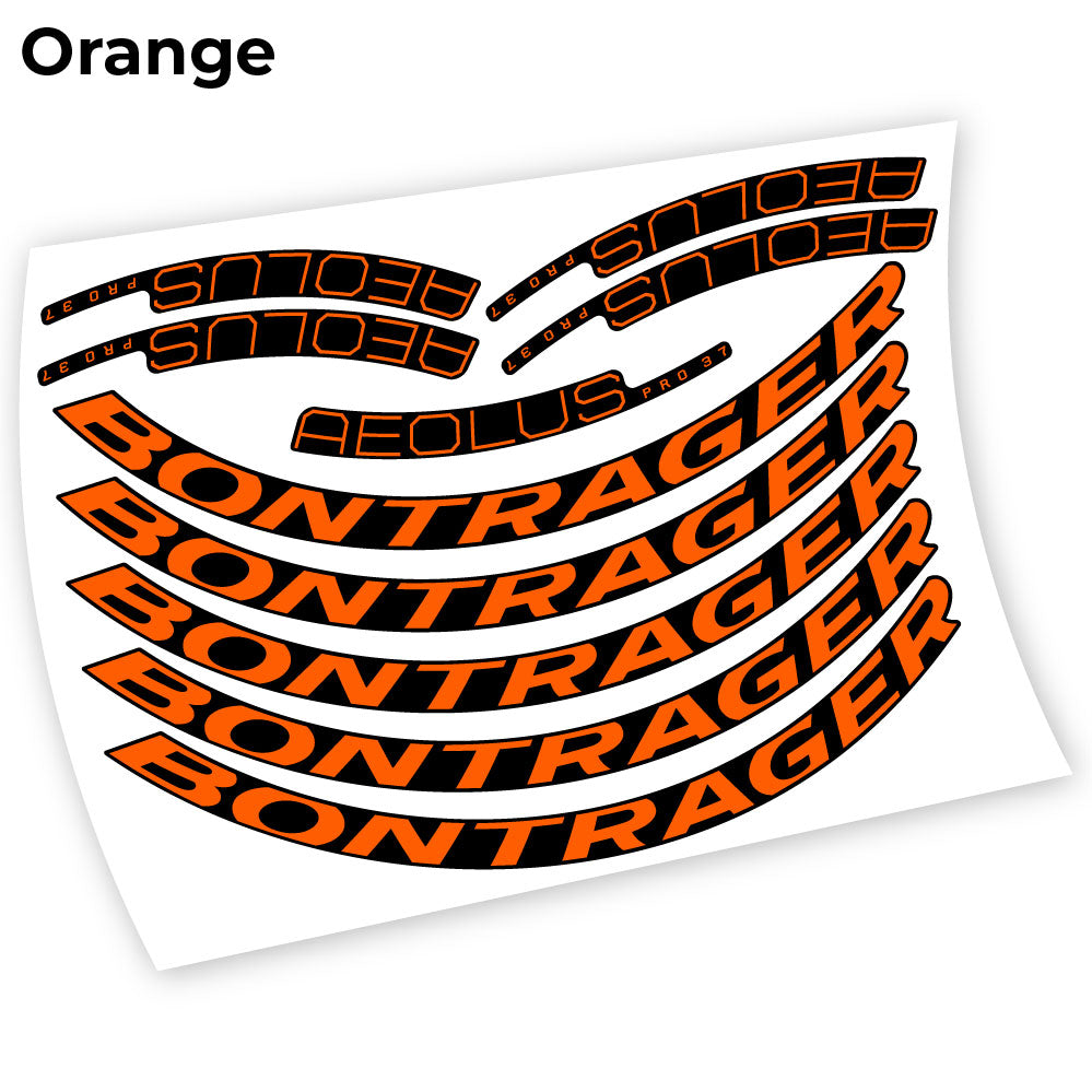 Stickers Bontrager Aeolus Pro 37 compatibles Autocollants roues Route
