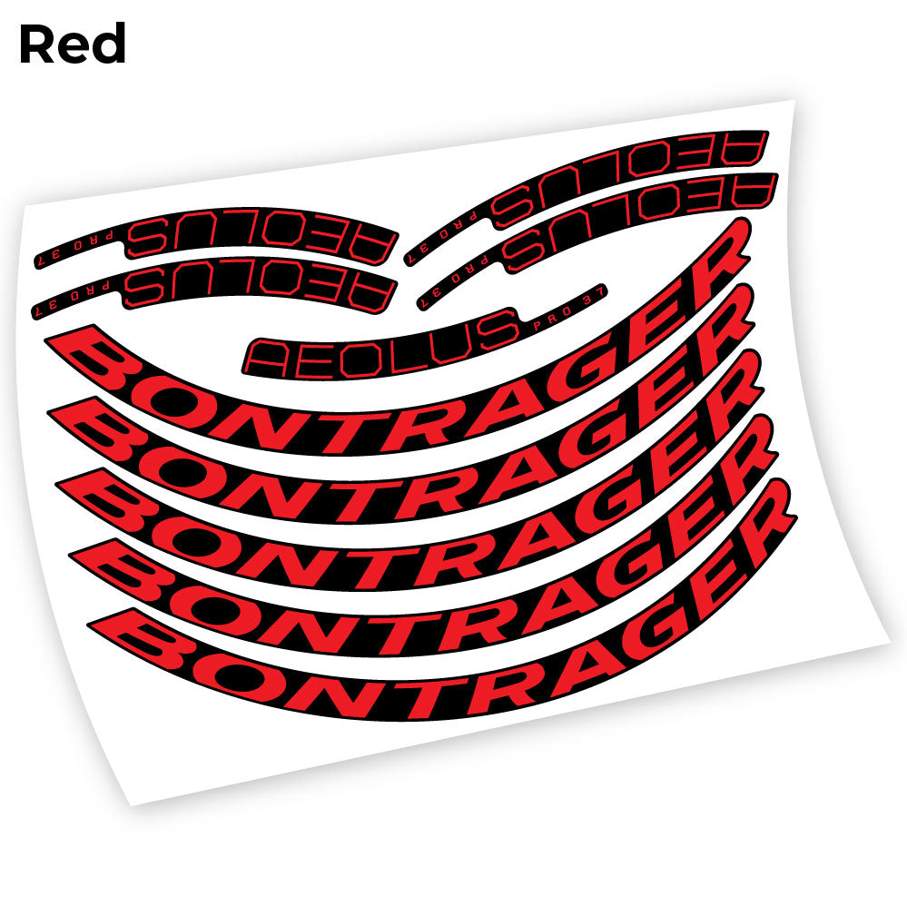 Stickers Bontrager Aeolus Pro 37 compatibles Autocollants roues Route