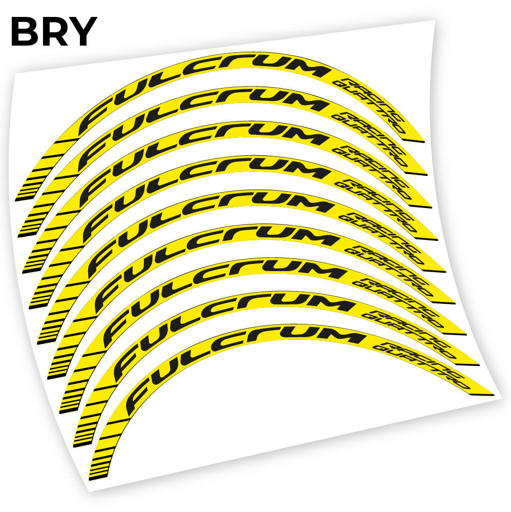 Stickers Fulcrum Racing Quattro, road compatibles Autocollants roues Route