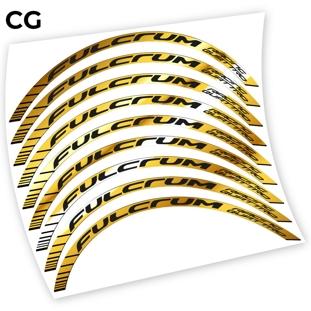 Stickers Fulcrum Racing Quattro, road compatibles Autocollants roues Route