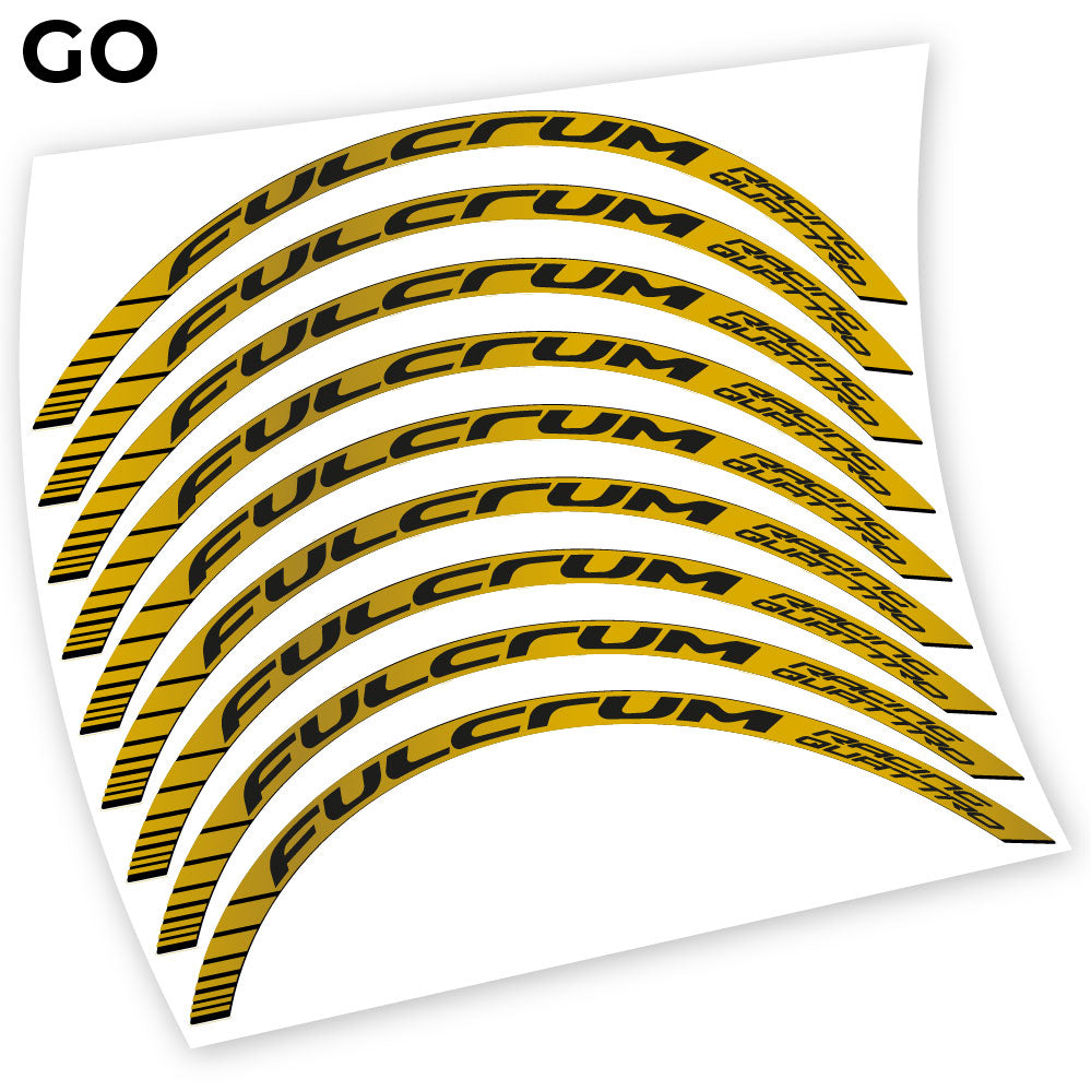 Stickers Fulcrum Racing Quattro, road compatibles Autocollants roues Route