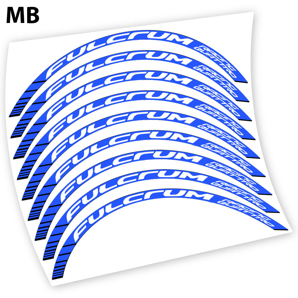 Stickers Fulcrum Racing Quattro, road compatibles Autocollants roues Route