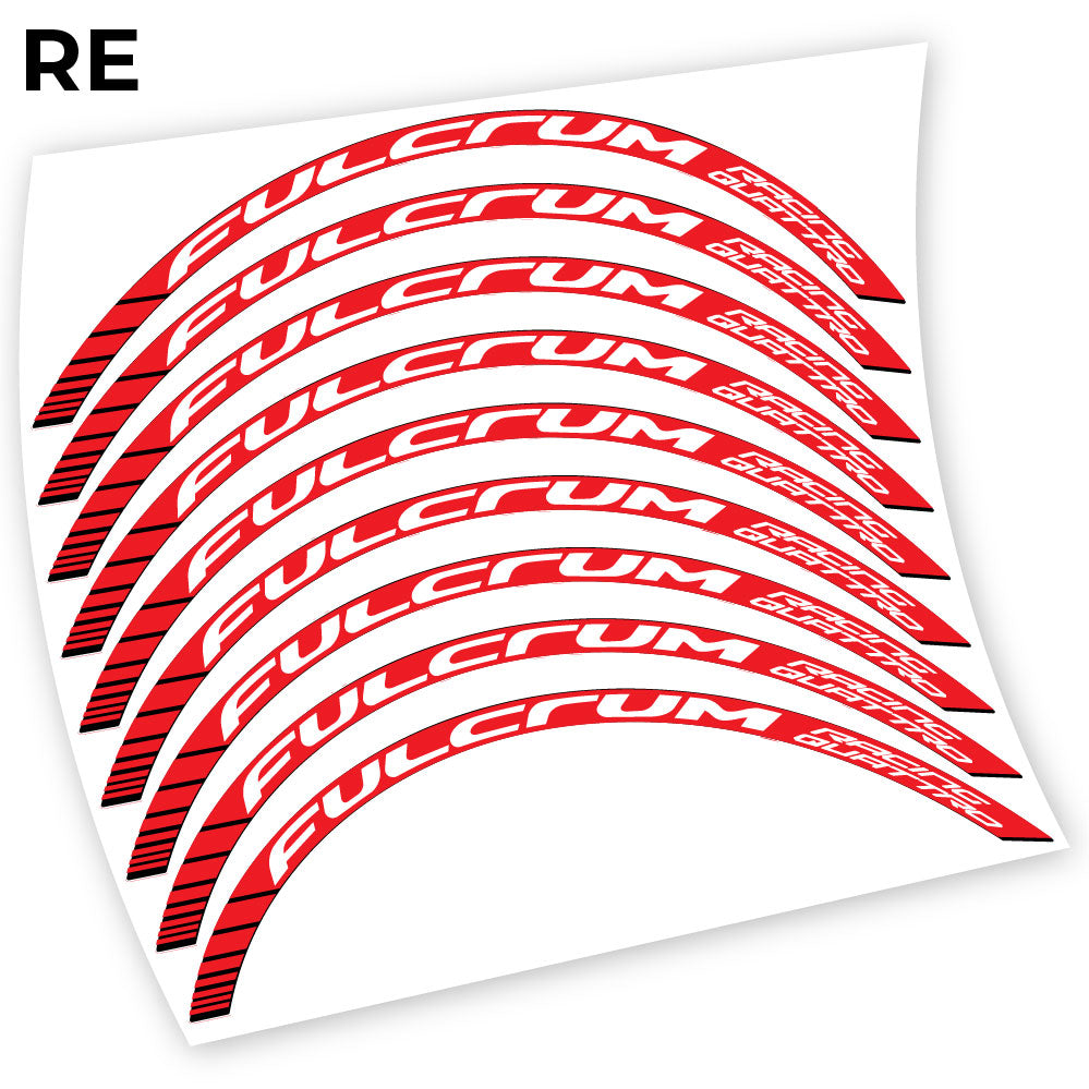 Stickers Fulcrum Racing Quattro, road compatibles Autocollants roues Route
