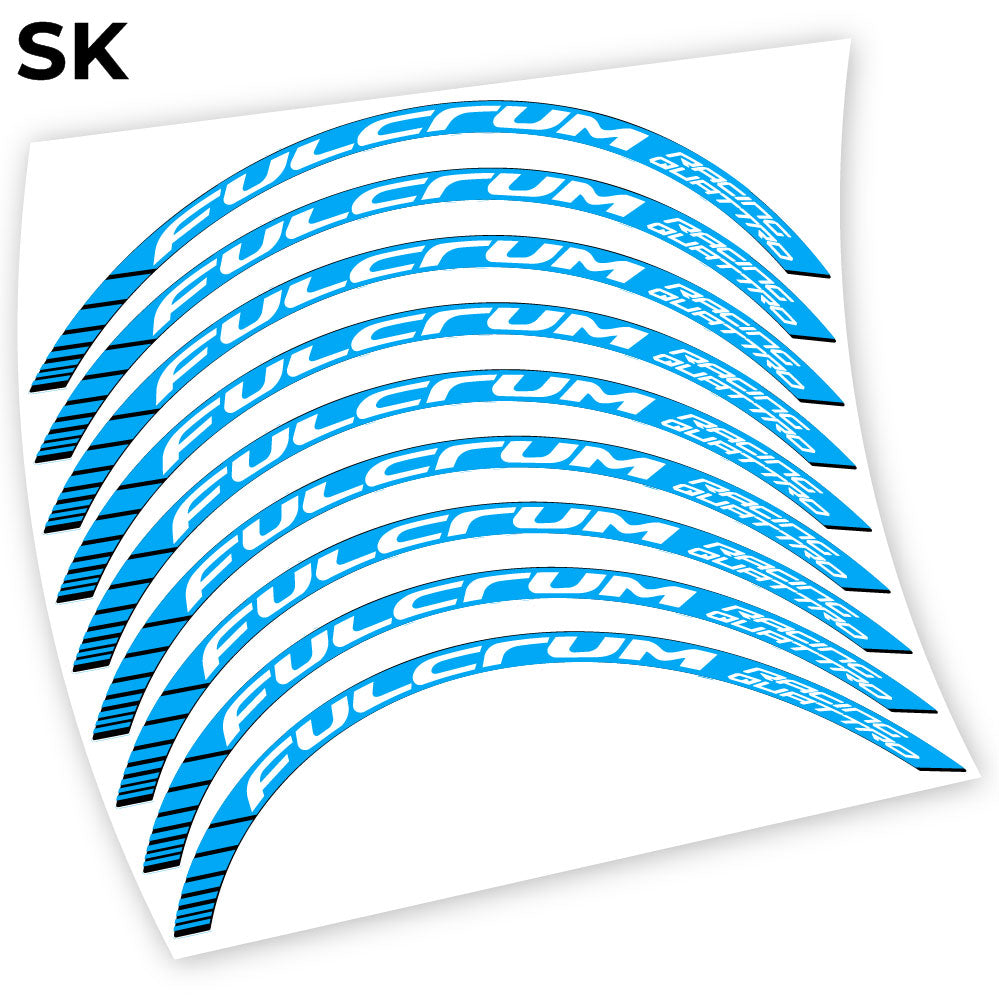 Stickers Fulcrum Racing Quattro, road compatibles Autocollants roues Route
