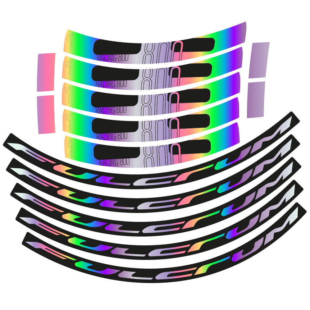 Stickers Fulcrum Racing 800 DB Disc compatibles - Autocollants roue vélo route