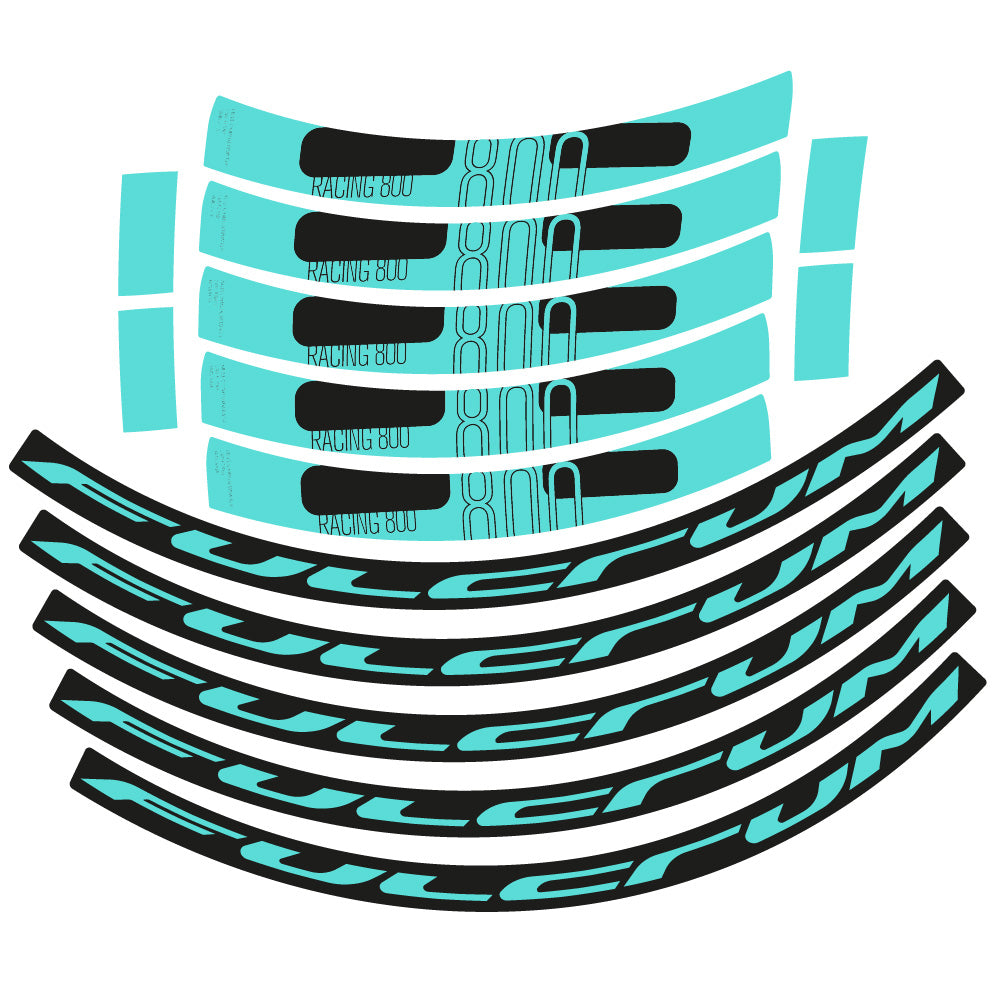 Stickers Fulcrum Racing 800 DB Disc compatibles - Autocollants roue vélo route