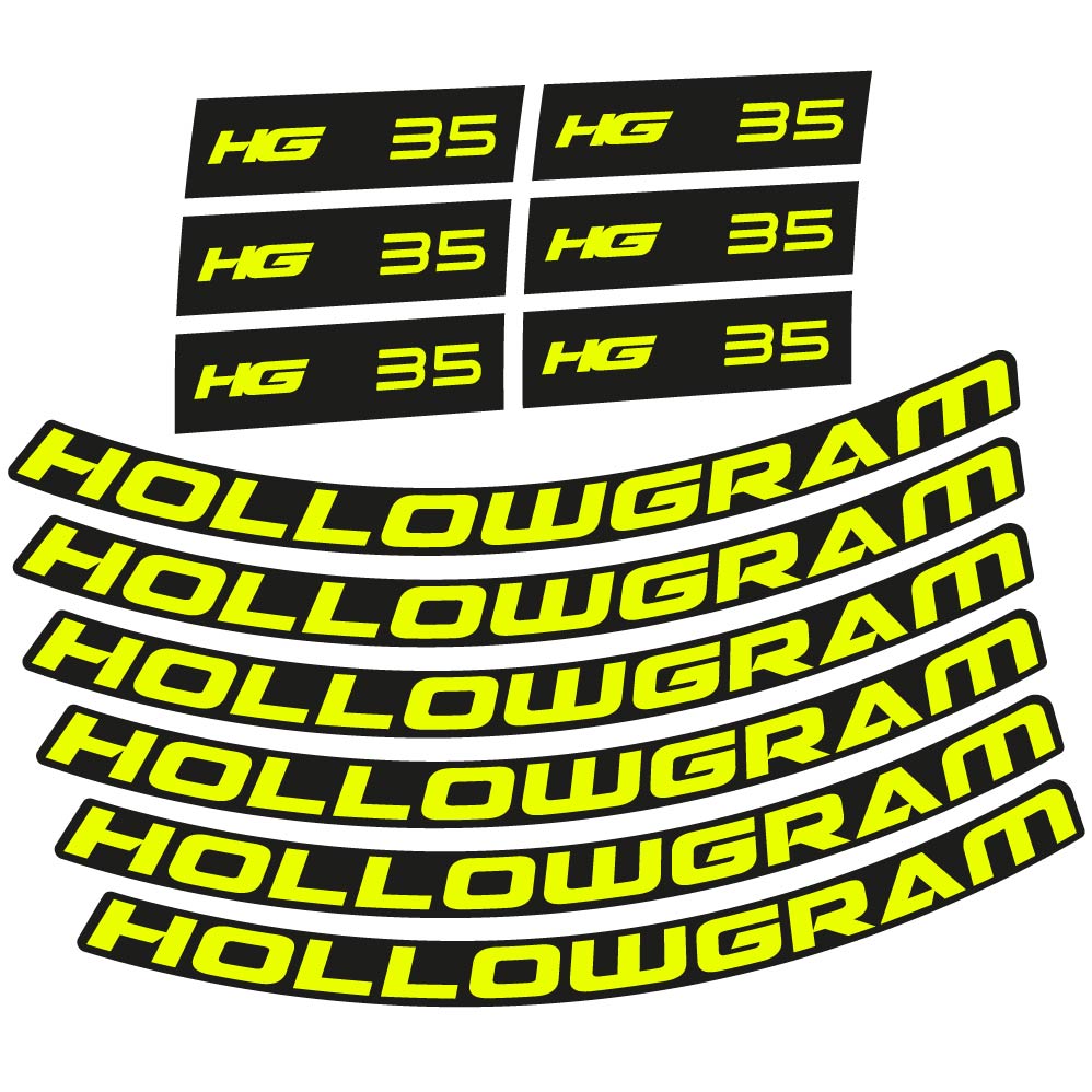 Stickers Hollowgram HG 35 compatibles Autocollants roues Route