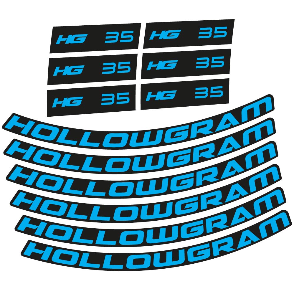 Stickers Hollowgram HG 35 compatibles Autocollants roues Route