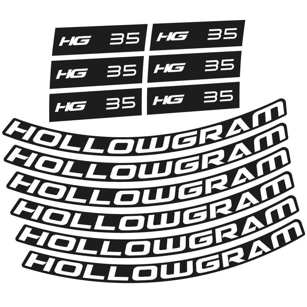 Stickers Hollowgram HG 35 compatibles Autocollants roues Route