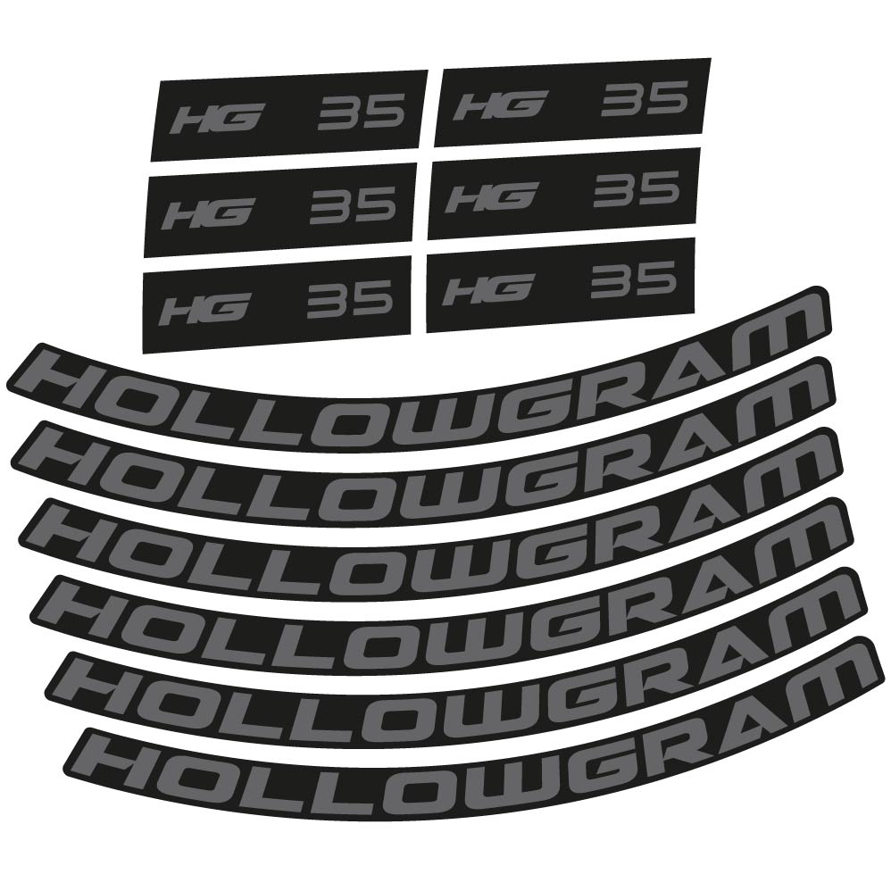 Stickers Hollowgram HG 35 compatibles Autocollants roues Route