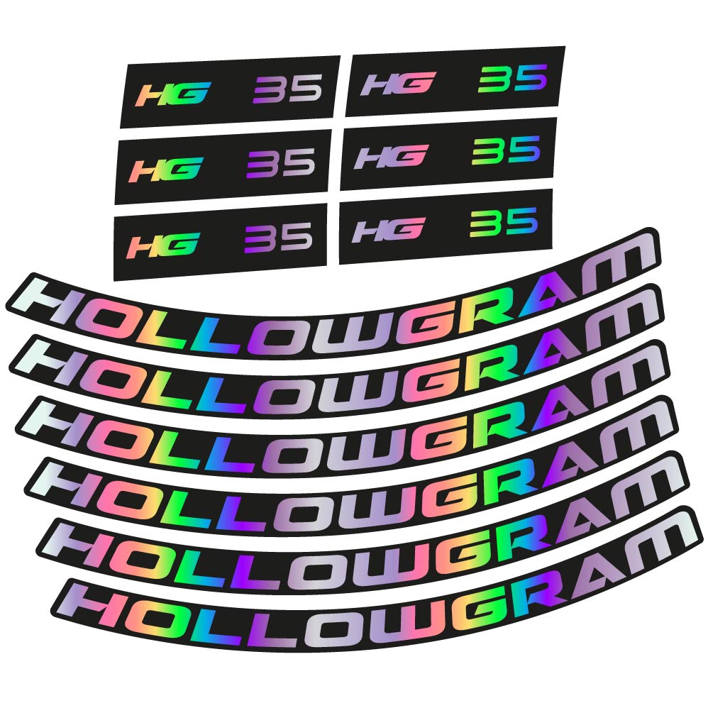 Stickers Hollowgram HG 35 compatibles Autocollants roues Route