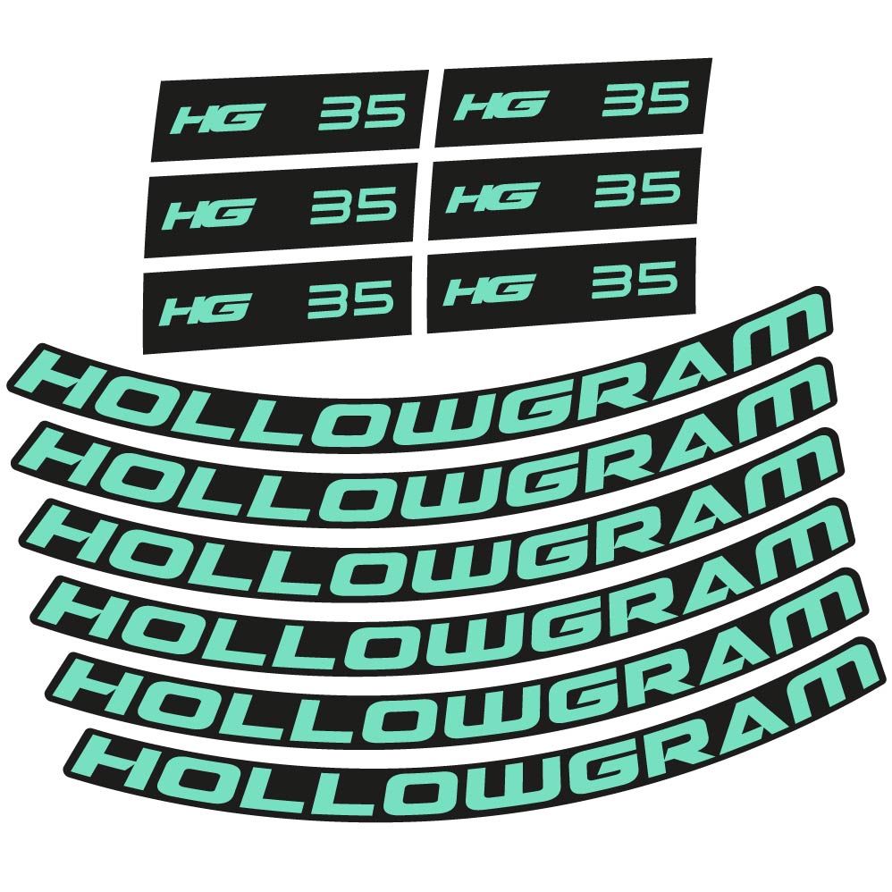Stickers Hollowgram HG 35 compatibles Autocollants roues Route