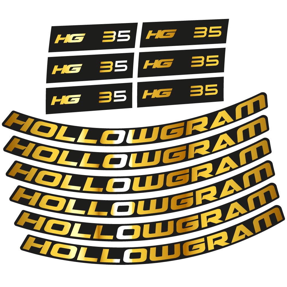 Stickers Hollowgram HG 35 compatibles Autocollants roues Route