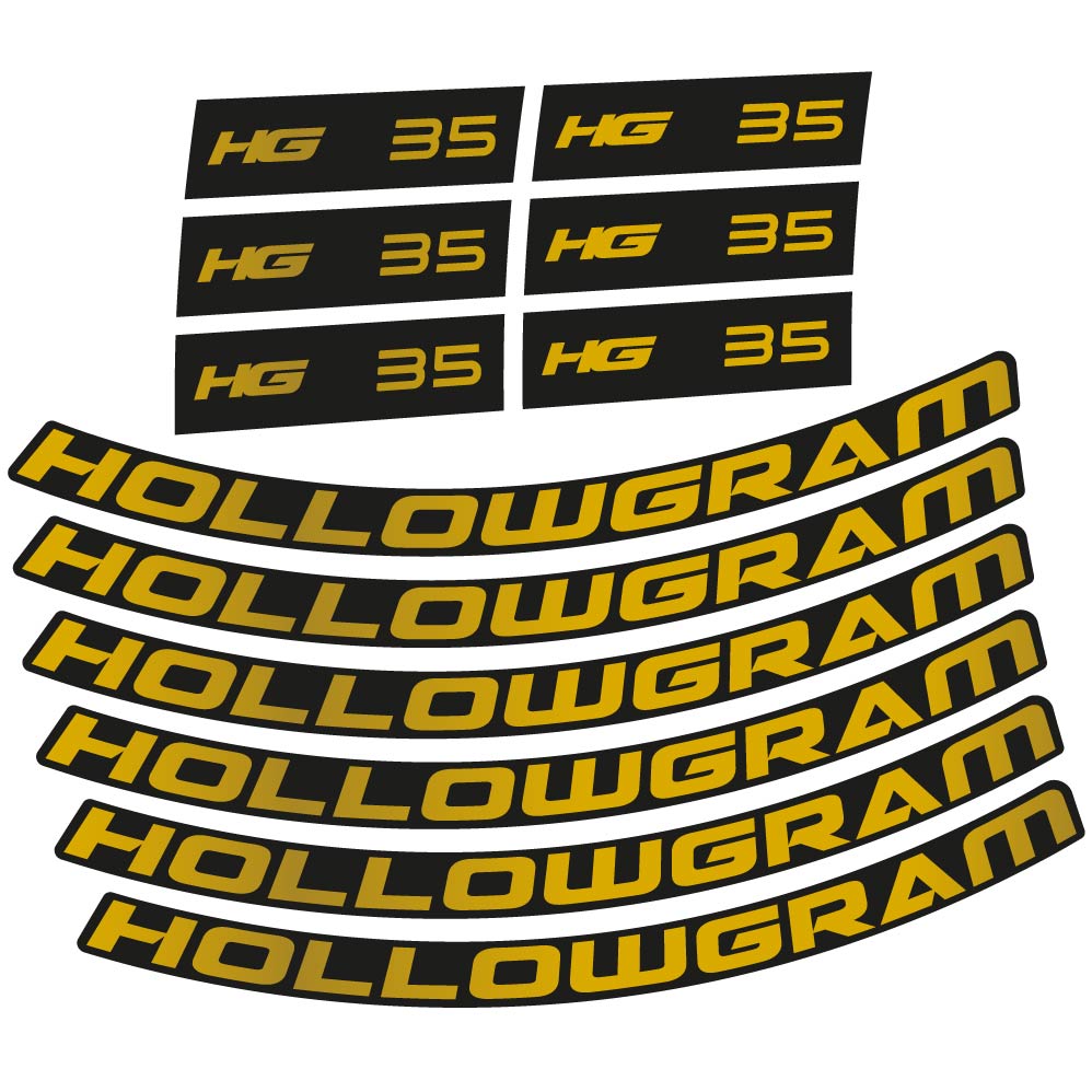 Stickers Hollowgram HG 35 compatibles Autocollants roues Route