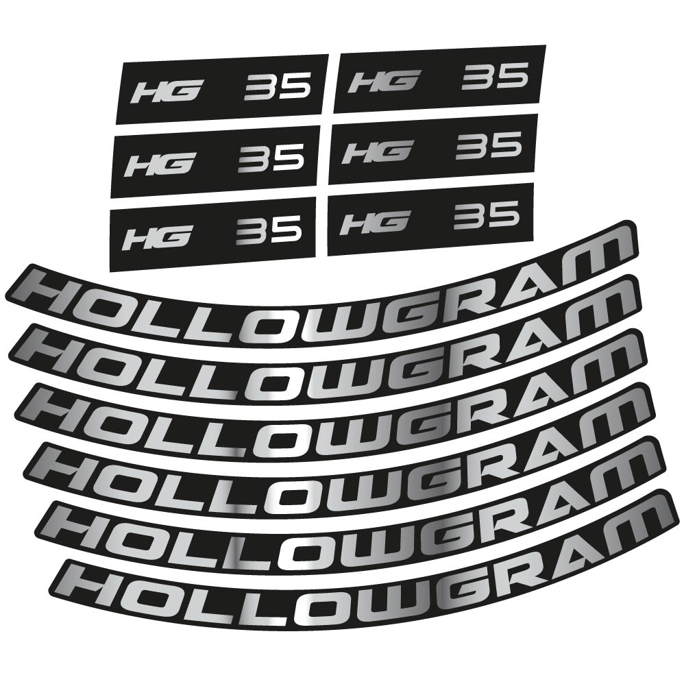 Stickers Hollowgram HG 35 compatibles Autocollants roues Route