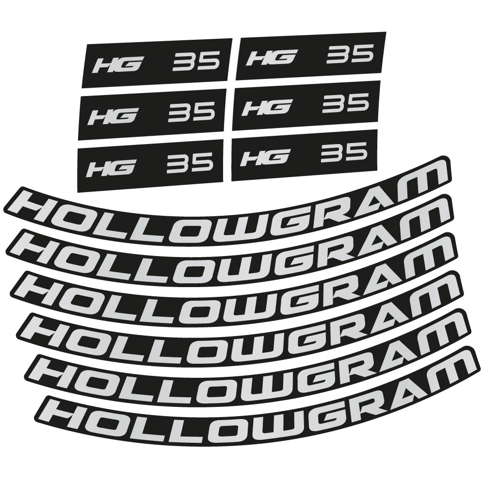 Stickers Hollowgram HG 35 compatibles Autocollants roues Route