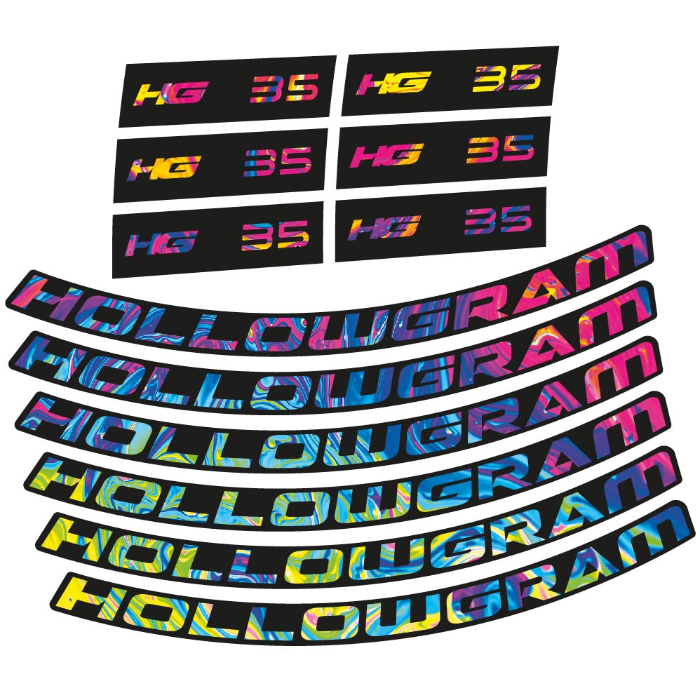 Stickers Hollowgram HG 35 compatibles Autocollants roues Route