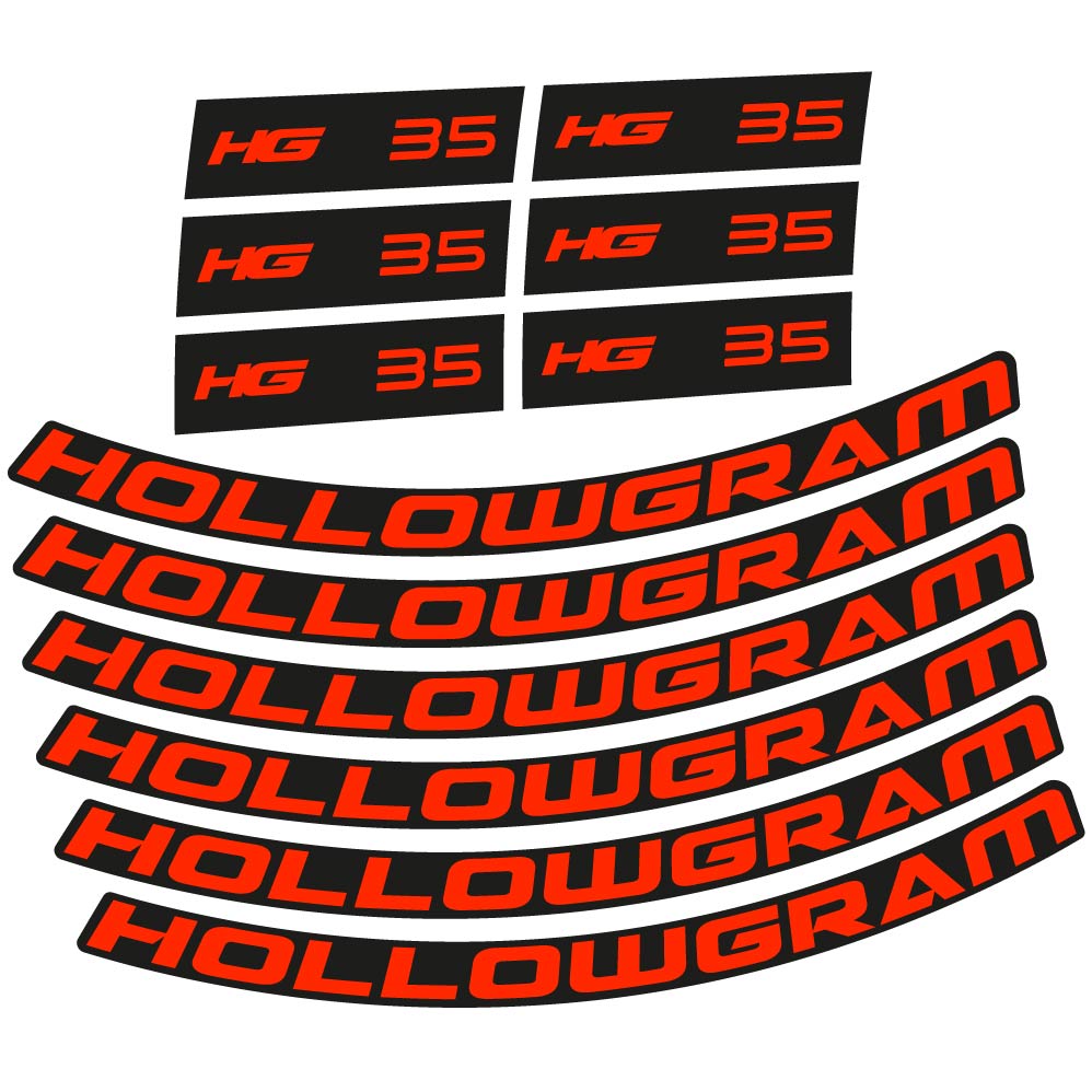 Stickers Hollowgram HG 35 compatibles Autocollants roues Route
