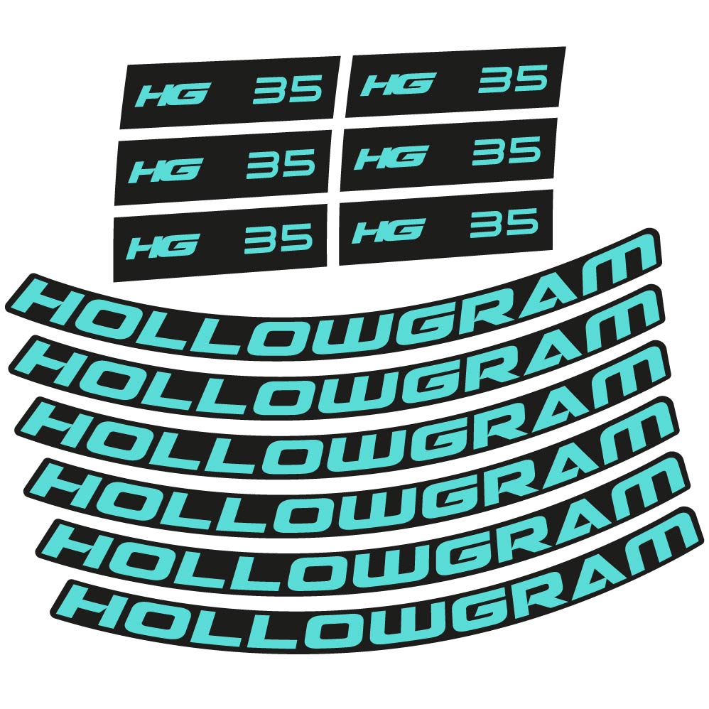 Stickers Hollowgram HG 35 compatibles Autocollants roues Route