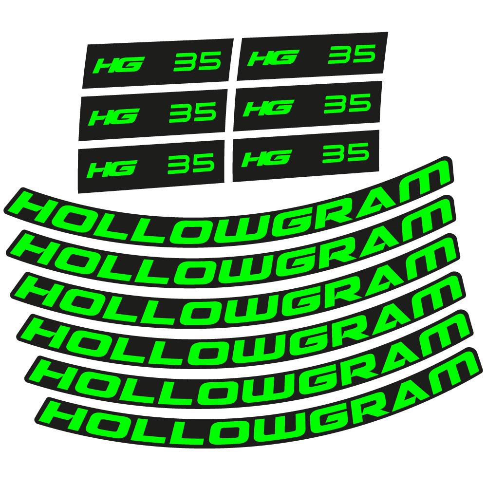 Stickers Hollowgram HG 35 compatibles Autocollants roues Route